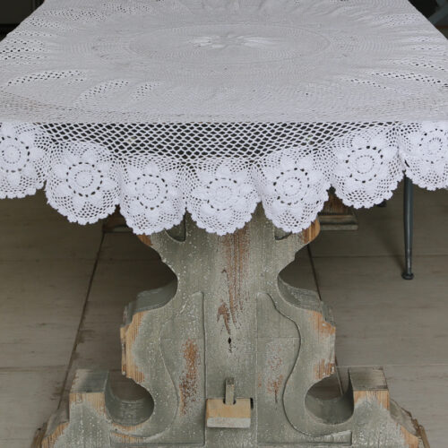 Tischdecke gehäkelt 100% Baumwolle