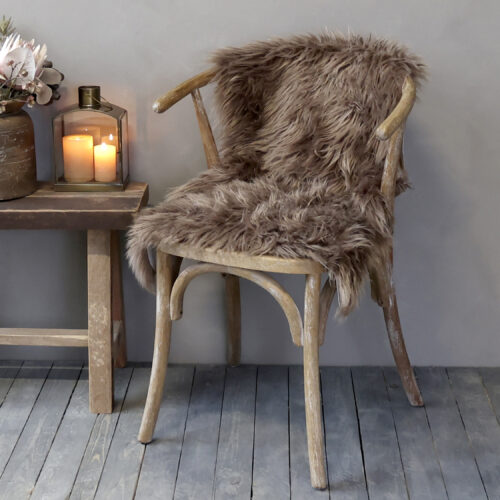 Chic Antique Stuhlkissen aus Pelzimitat