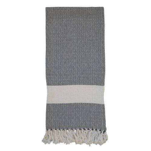 Hammam Badetuch, L180/B90 cm in schwarz