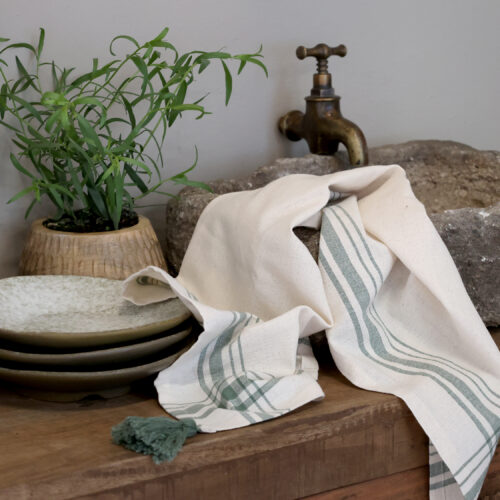 Chic Antique Aix Geschirrtuch mit Karomuster