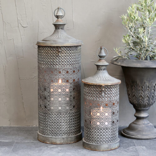 Chic Antique alte Laterne aus Eisen