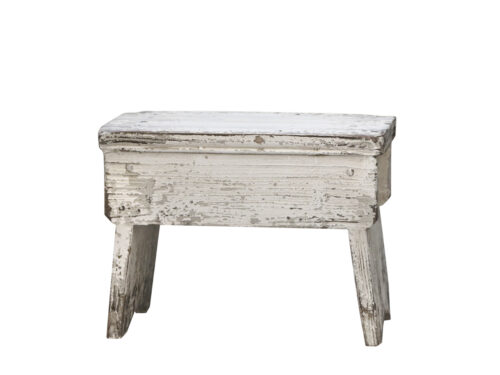 Alter französischer Hocker aus Fichtenholz - Image 4