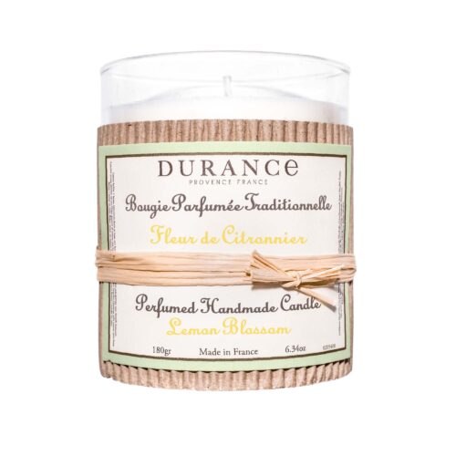 Duftkerze im Glas, 180g, "Zitronenblüte"