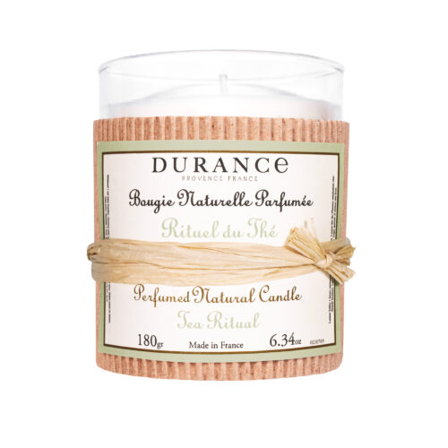 Duftkerze im Glas, 180g, "Tee-Ritual"