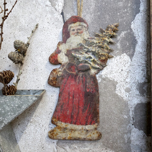 Vintage Weihnachtsmann zum Aufhängen