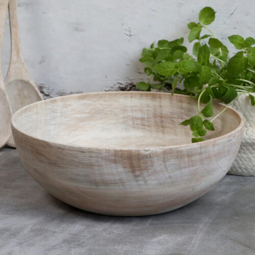 Salatschale "Laon" aus hellem Mangoholz