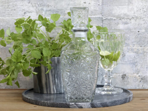 Karaffe mit Blumenmuster, 800 ml