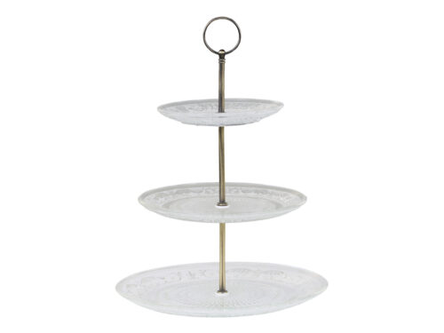 Etagère mit 3 Glastablett's von Chic Antique – Bild 3