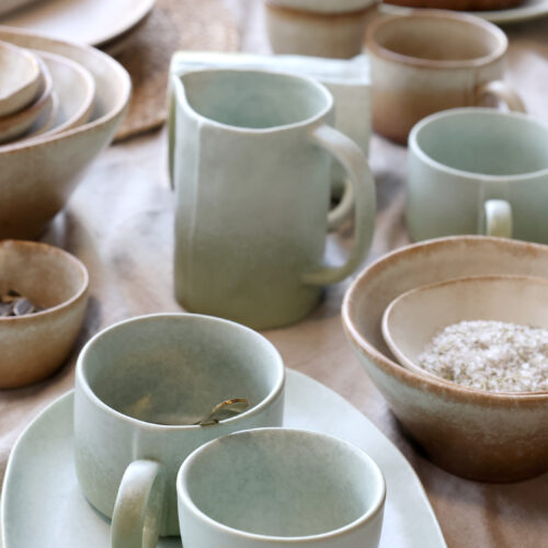 Becher "Valence" aus Porzellan, handmade