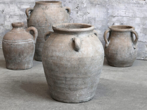 Terracotta Topf mit drei Henkel