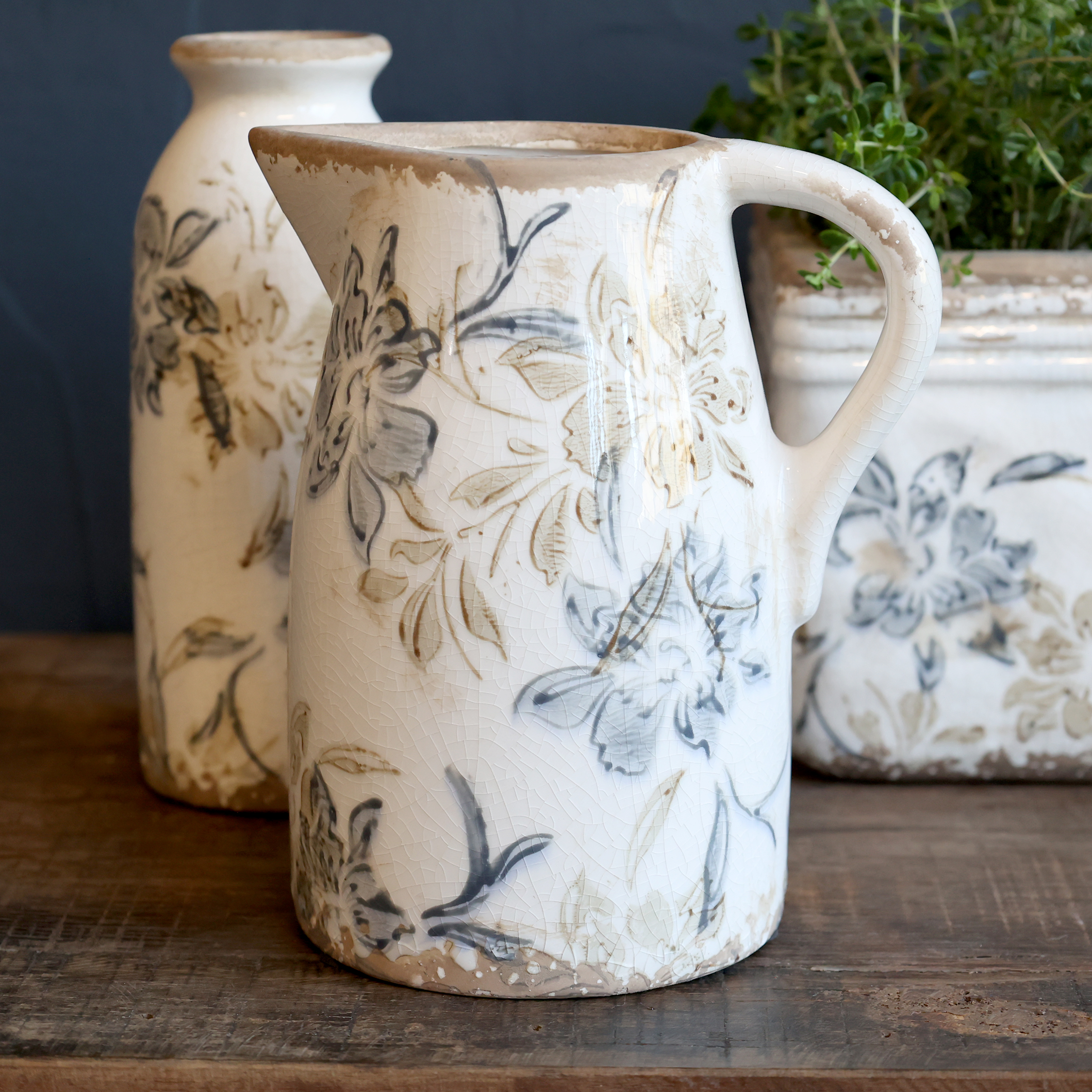Vase/Kanne"Croix", Höhe 19 cm