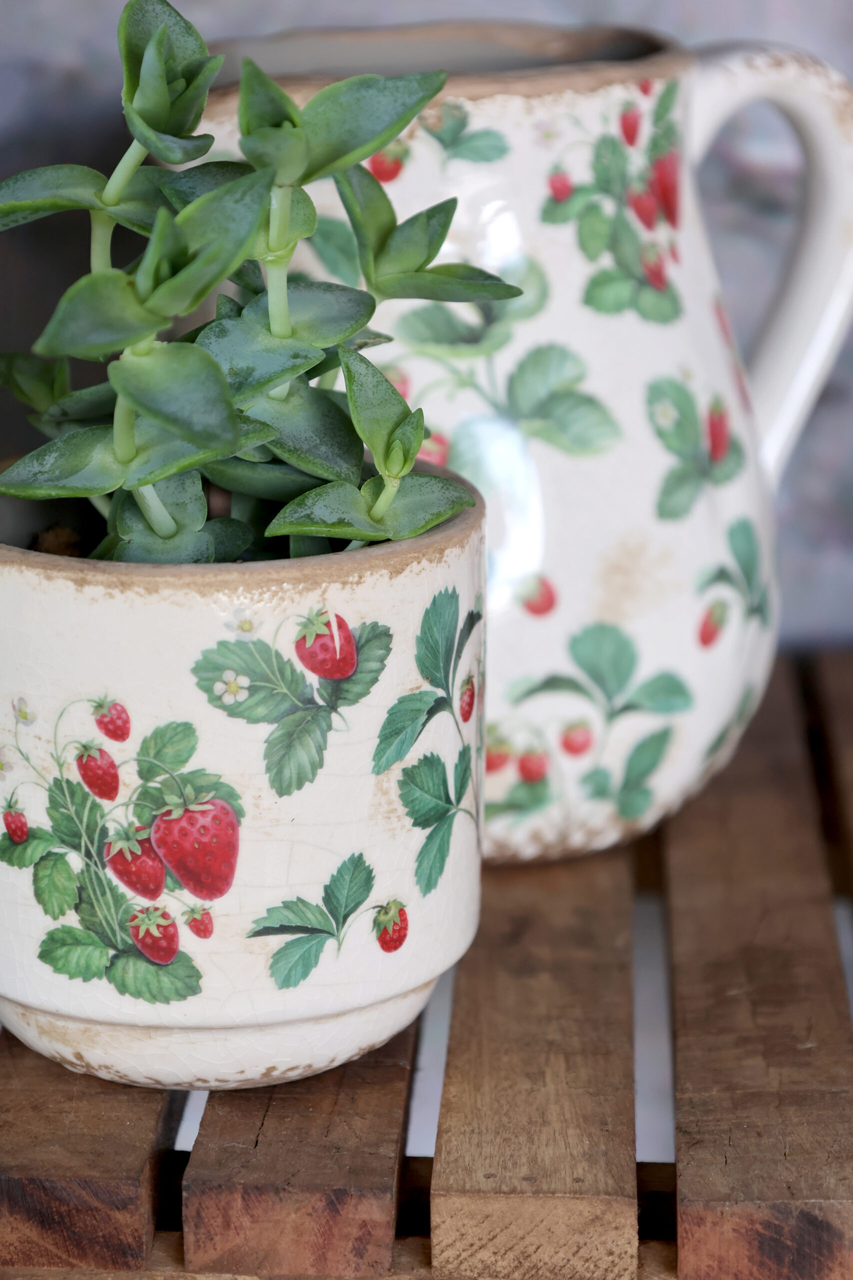 Übertopf "Fraises", Höhe 10 cm – Bild 2