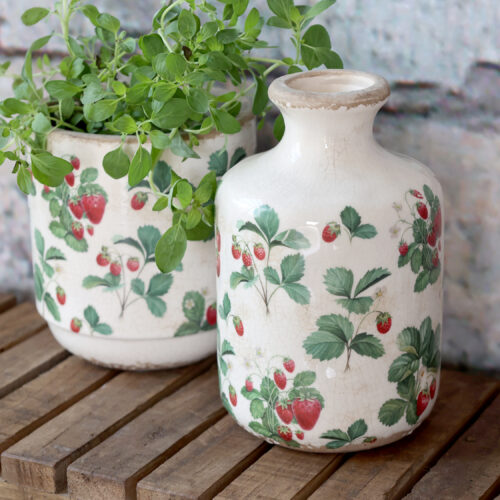 Vase "Fraises", Höhe 17,5 cm
