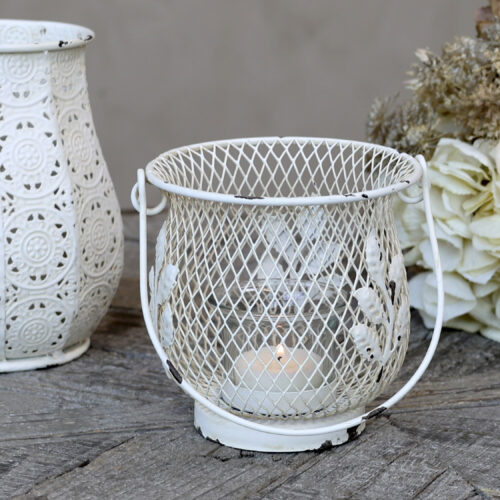 Chic Antique Windlicht, fil de fer "Hurricane" mit Henkel