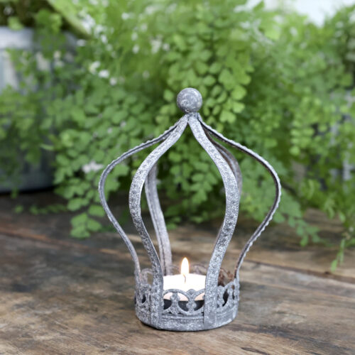 Teelichthalter "Krone", Höhe 14 cm