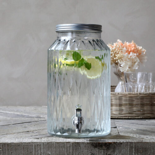 Wasserspender aus Glas mit Zapfhahn 5,5 Liter